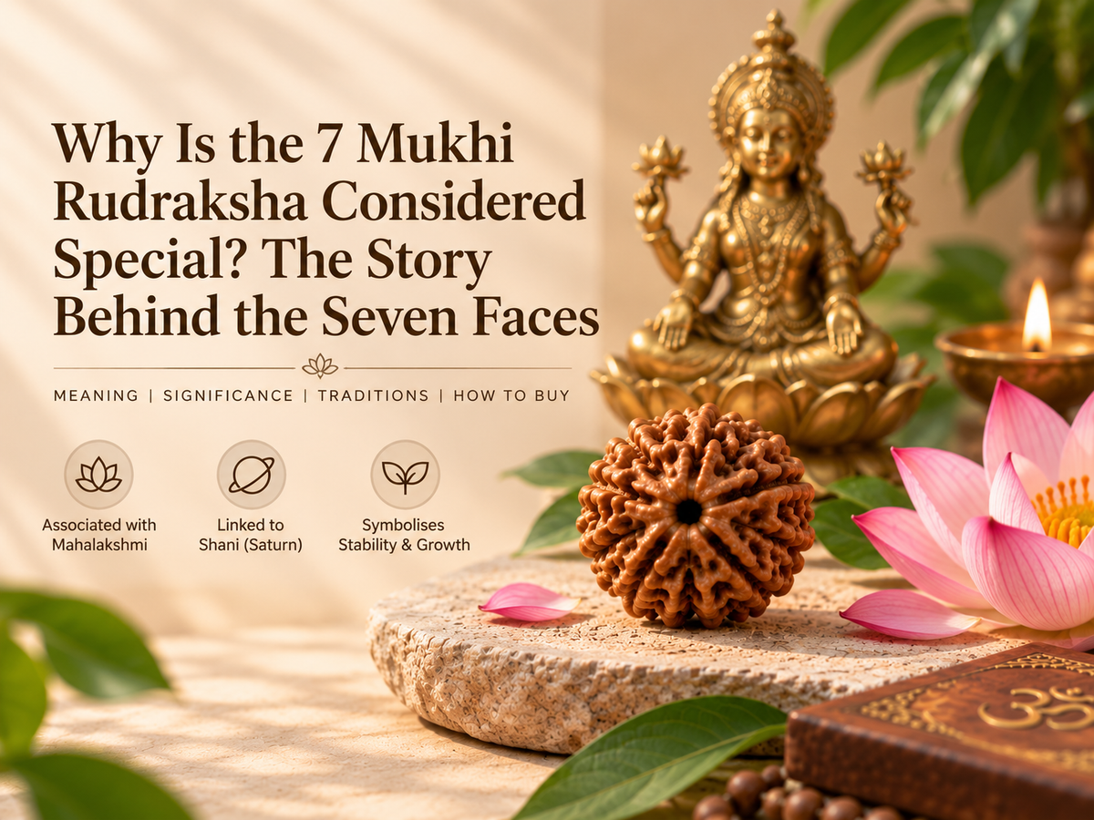 Why Is the 7 Mukhi Rudraksha Considered Special? The Story Behind the Seven Faces