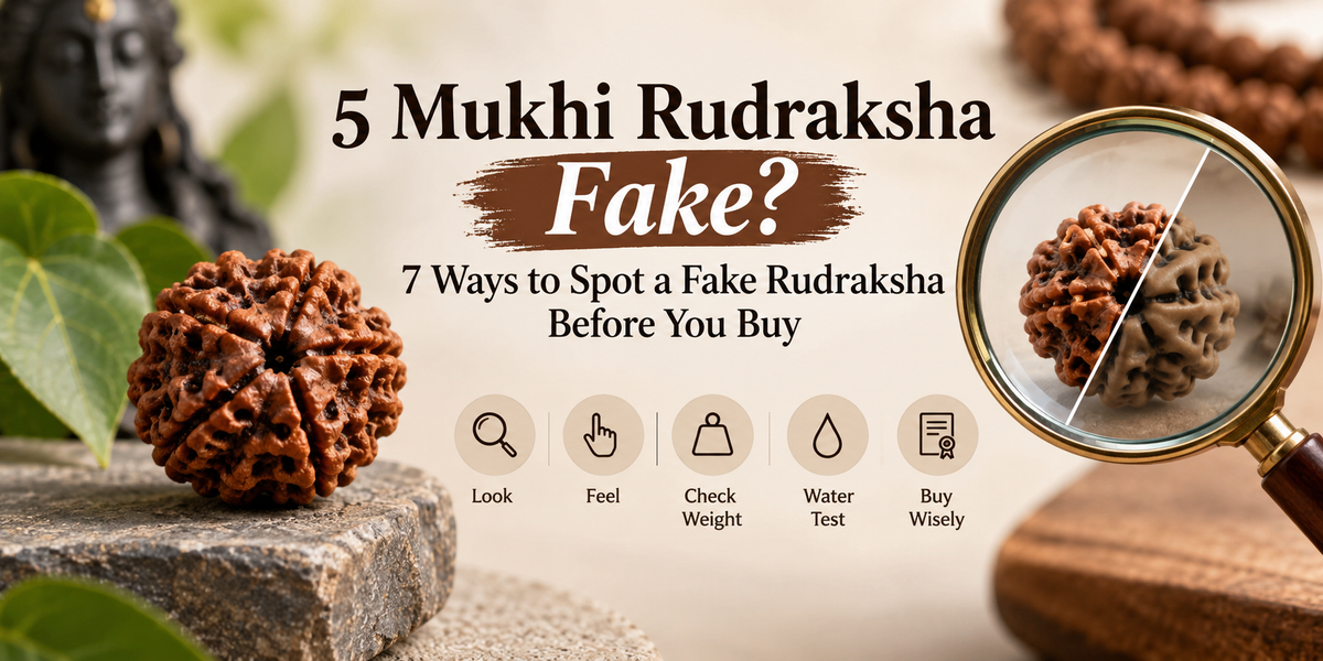 5 Mukhi Rudraksha Fake? 7 Ways to Spot a Fake Rudraksha Before You Buy