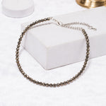 Raw Pyrite Anklet