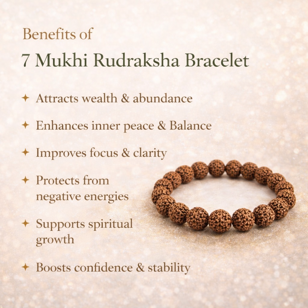7 Mukhi Rudraksha Bracelet