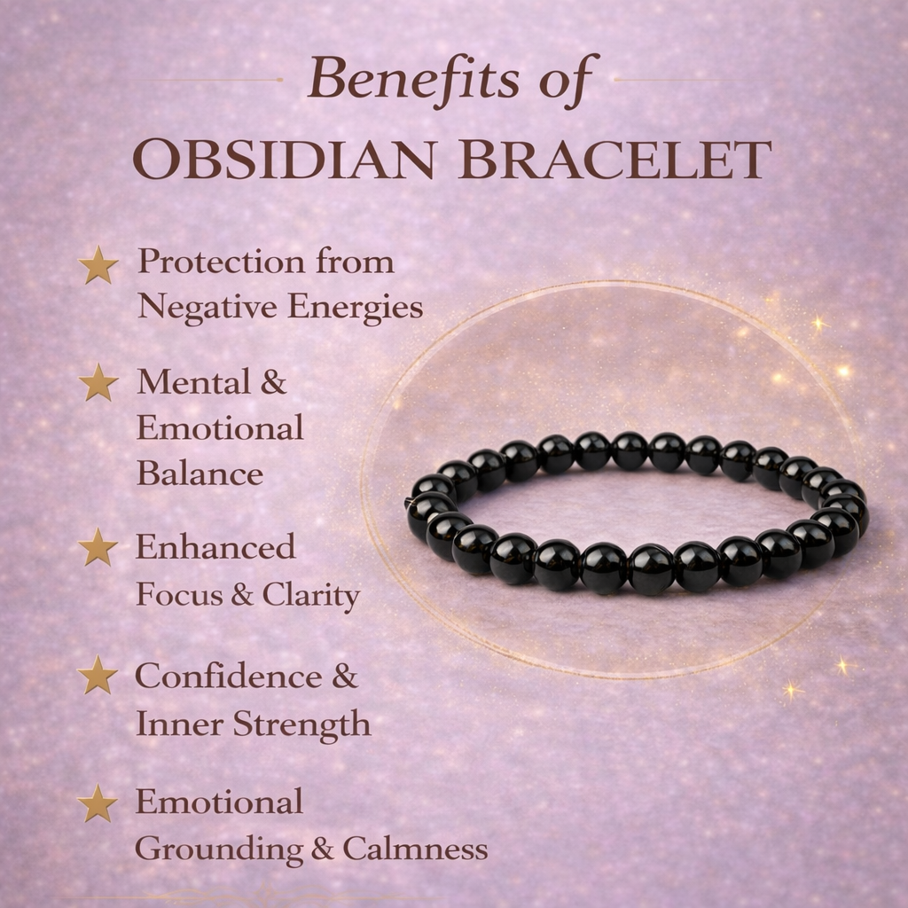Black Tourmaline / Obsidian Bracelet