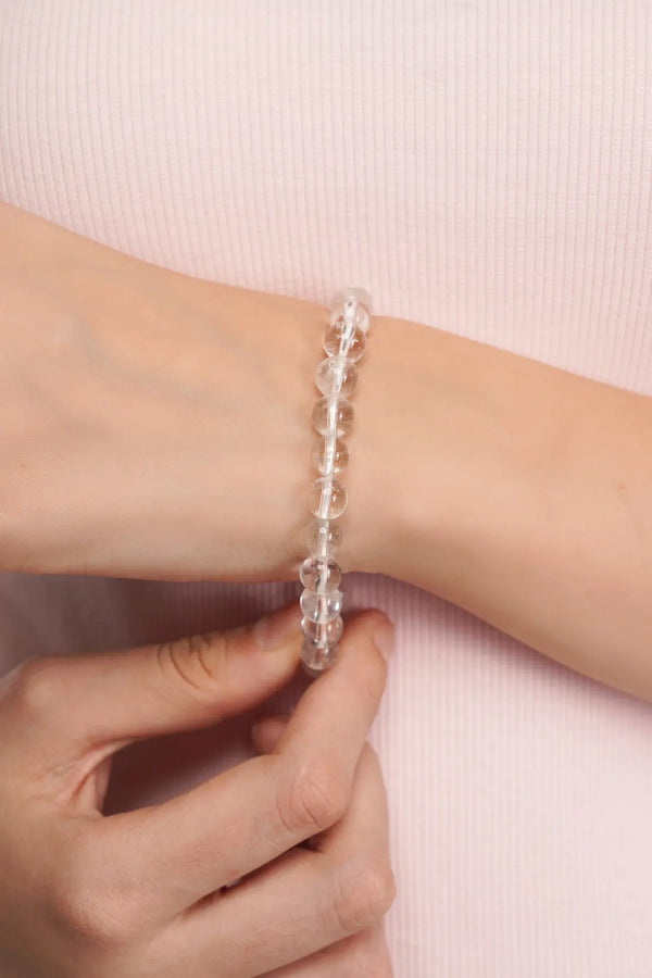 Clear Quartz (Sphatik) Bracelet