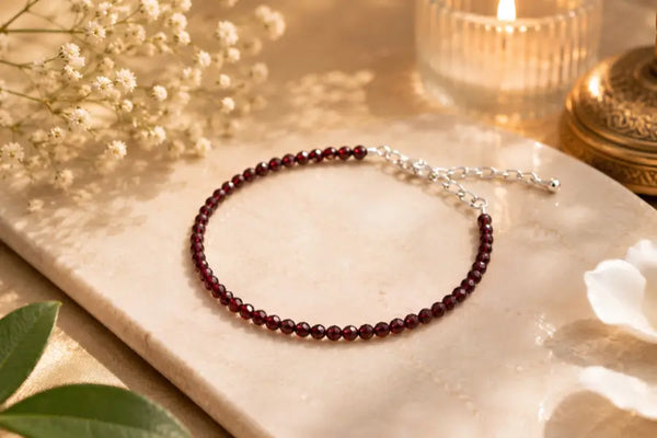 Garnet Anklet