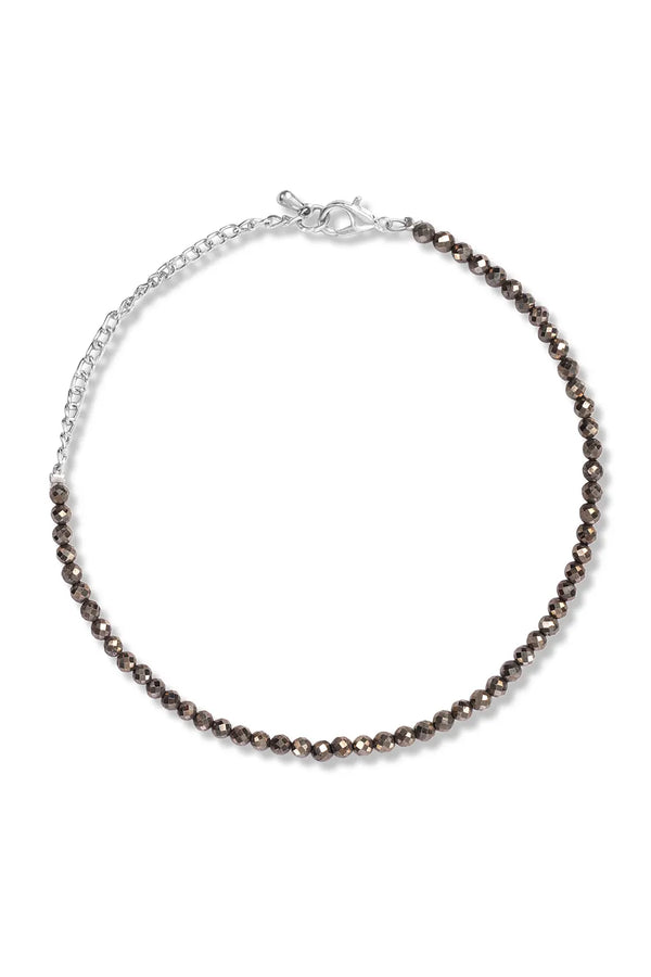 Raw Pyrite Anklet