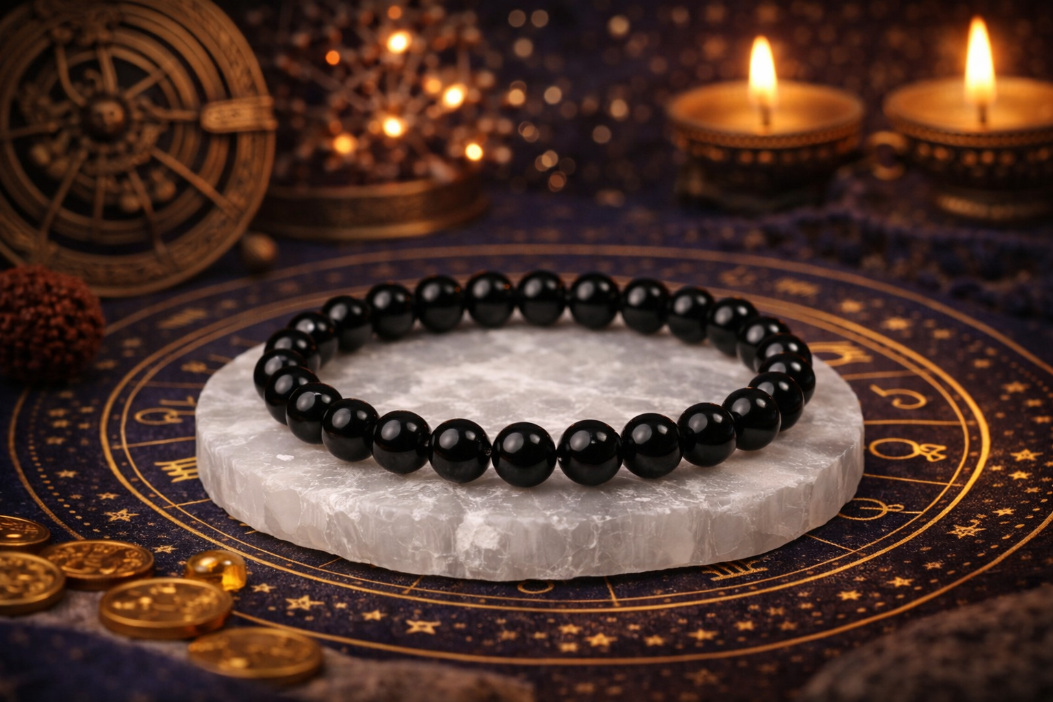 Black Tourmaline / Obsidian Bracelet